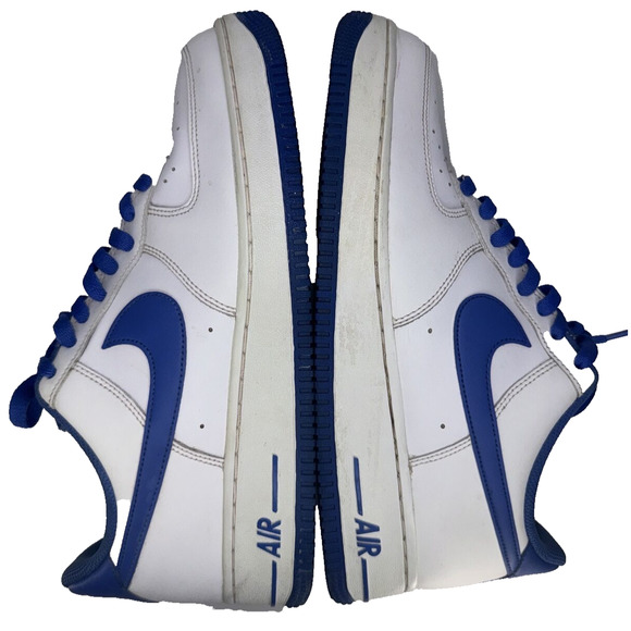 Nike Air Force 1 '07 White Medium Blue DH7561-104 Men's Size 11 - Picture 3 of 9